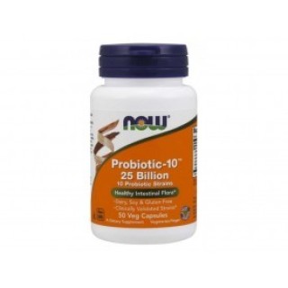 NOW Probiotic-10, probiotika, 25 miliard 50 kapsul Now foods